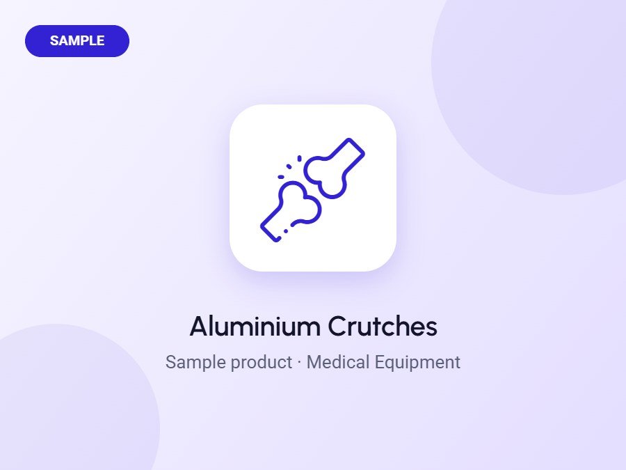 Aluminium Crutches (Sample)