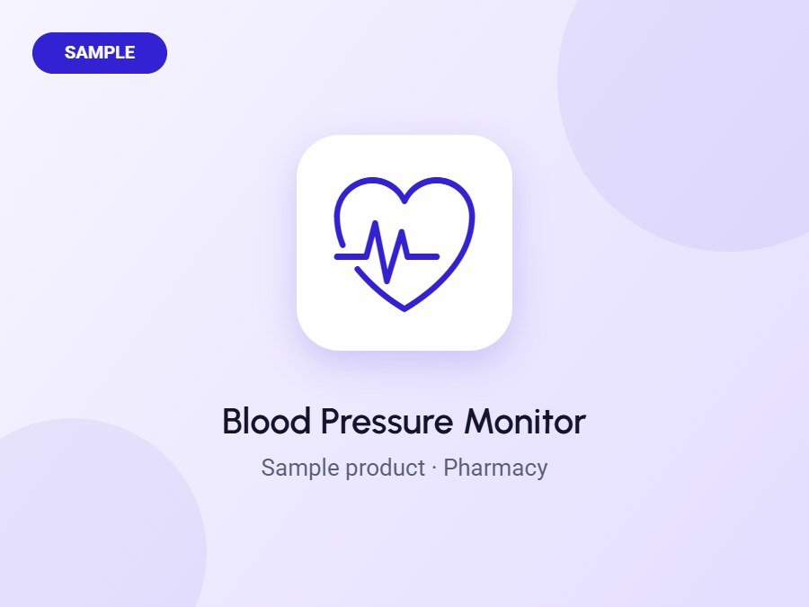Blood Pressure Monitor (Sample)