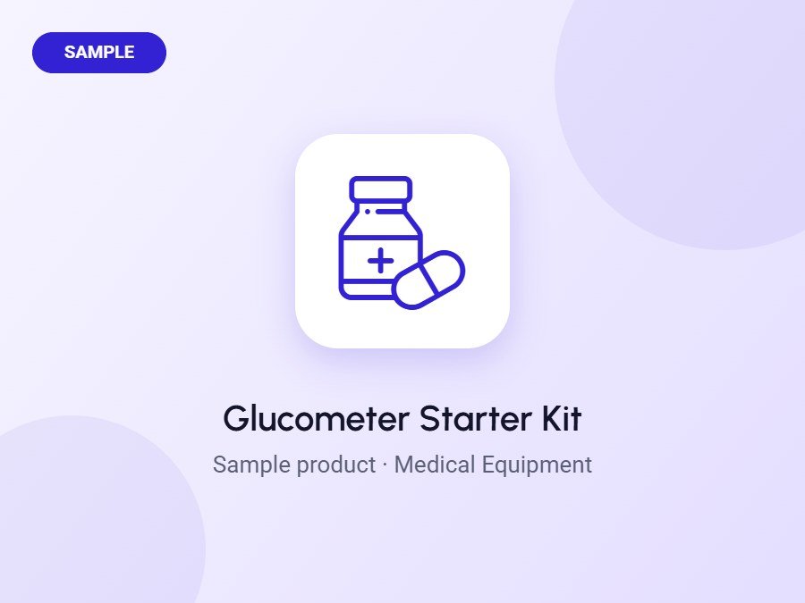 Glucometer Starter Kit (Sample)