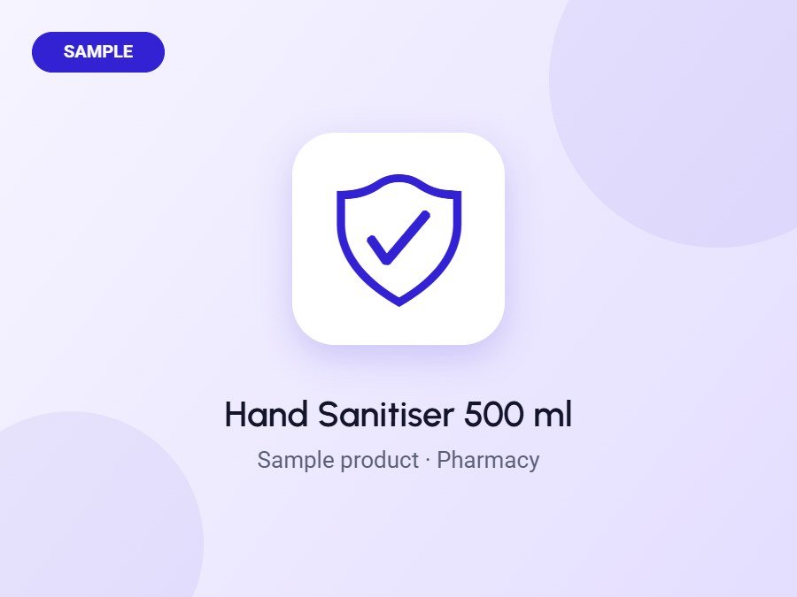 Hand Sanitiser 500 ml (Sample)