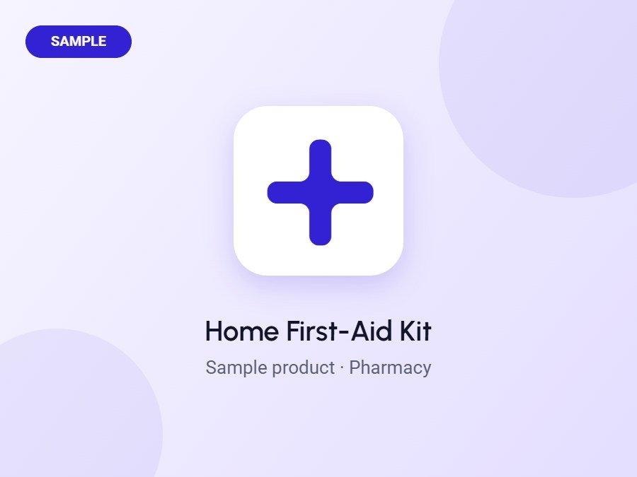 Home First-Aid Kit (Sample)