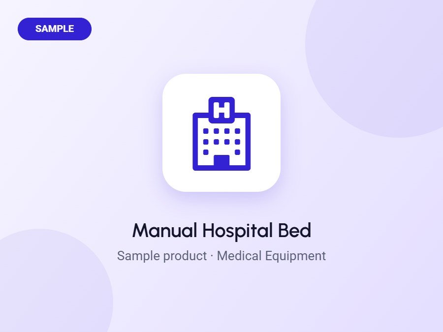Manual Hospital Bed (Sample)