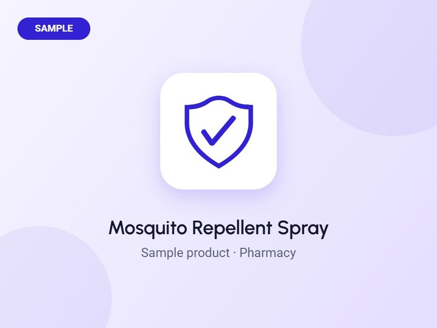 Mosquito Repellent Spray (Sample)