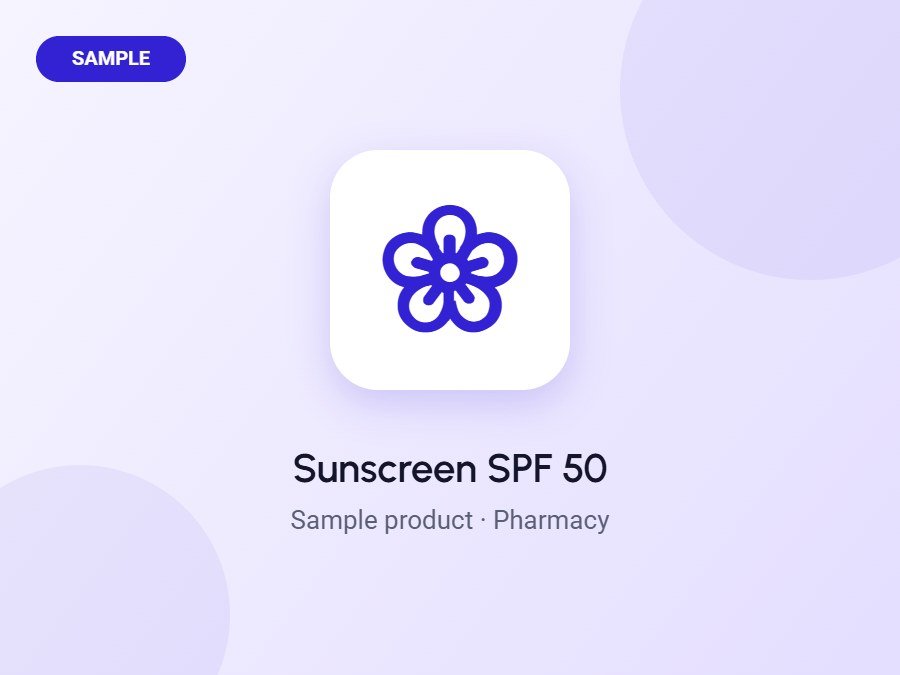 Sunscreen SPF 50 (Sample)